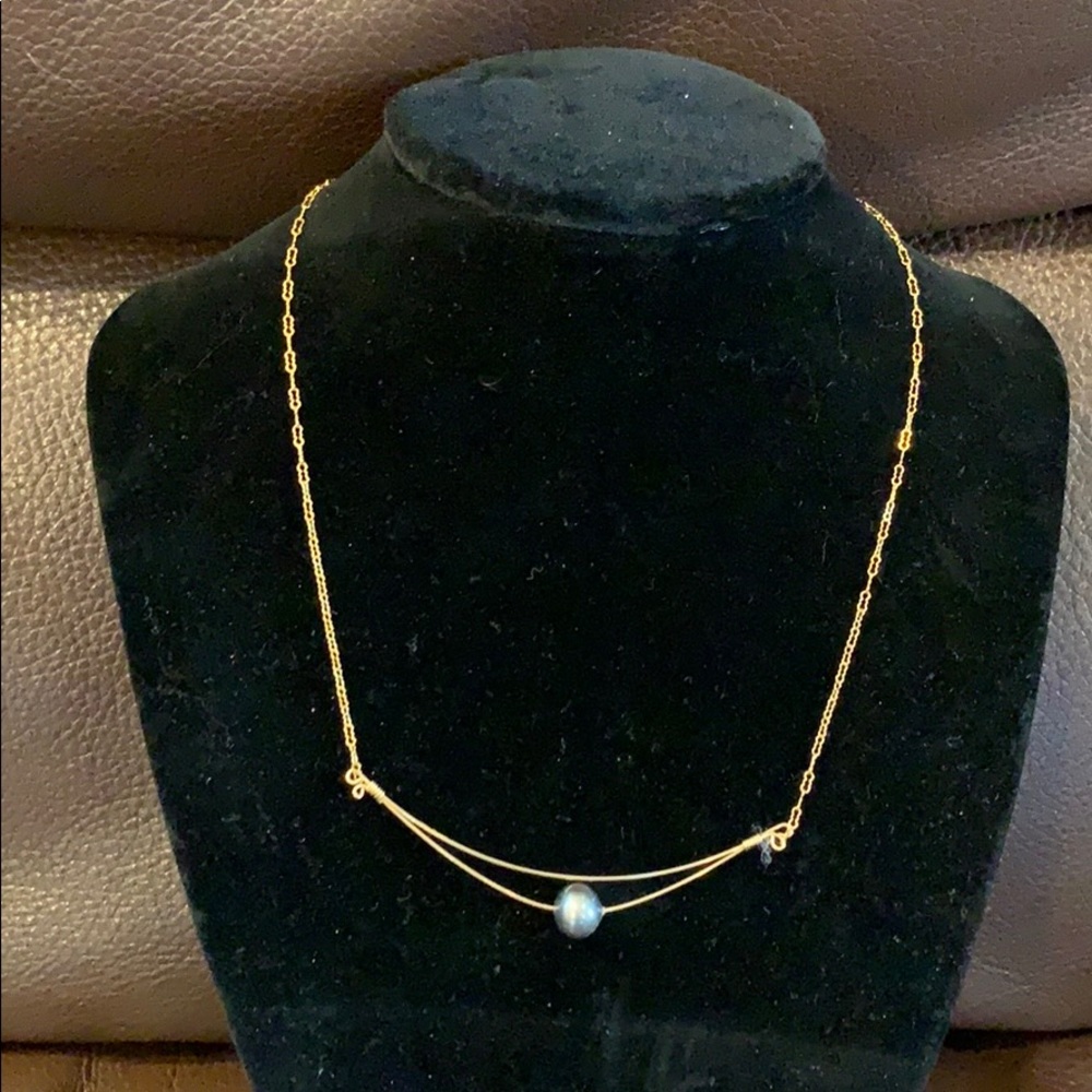 Handmade Gray Pearl Necklace